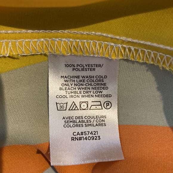 Loft multi-color stripe midi skirt - Picture 7 of 8